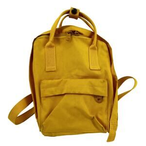Fjallraven Kanken Mini Backpack Everyday Outdoor Convertible Zip Yellow One Size